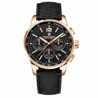 Мужские часы Pagani Design YS008 Rose Gold-Black